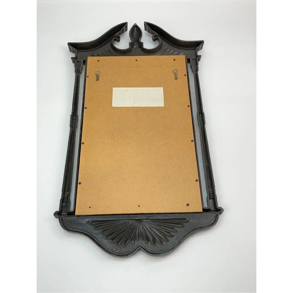 Vintage 1972 Burwood Products Co Colonial Style Wood Wall Accent Mirror 32.5in H